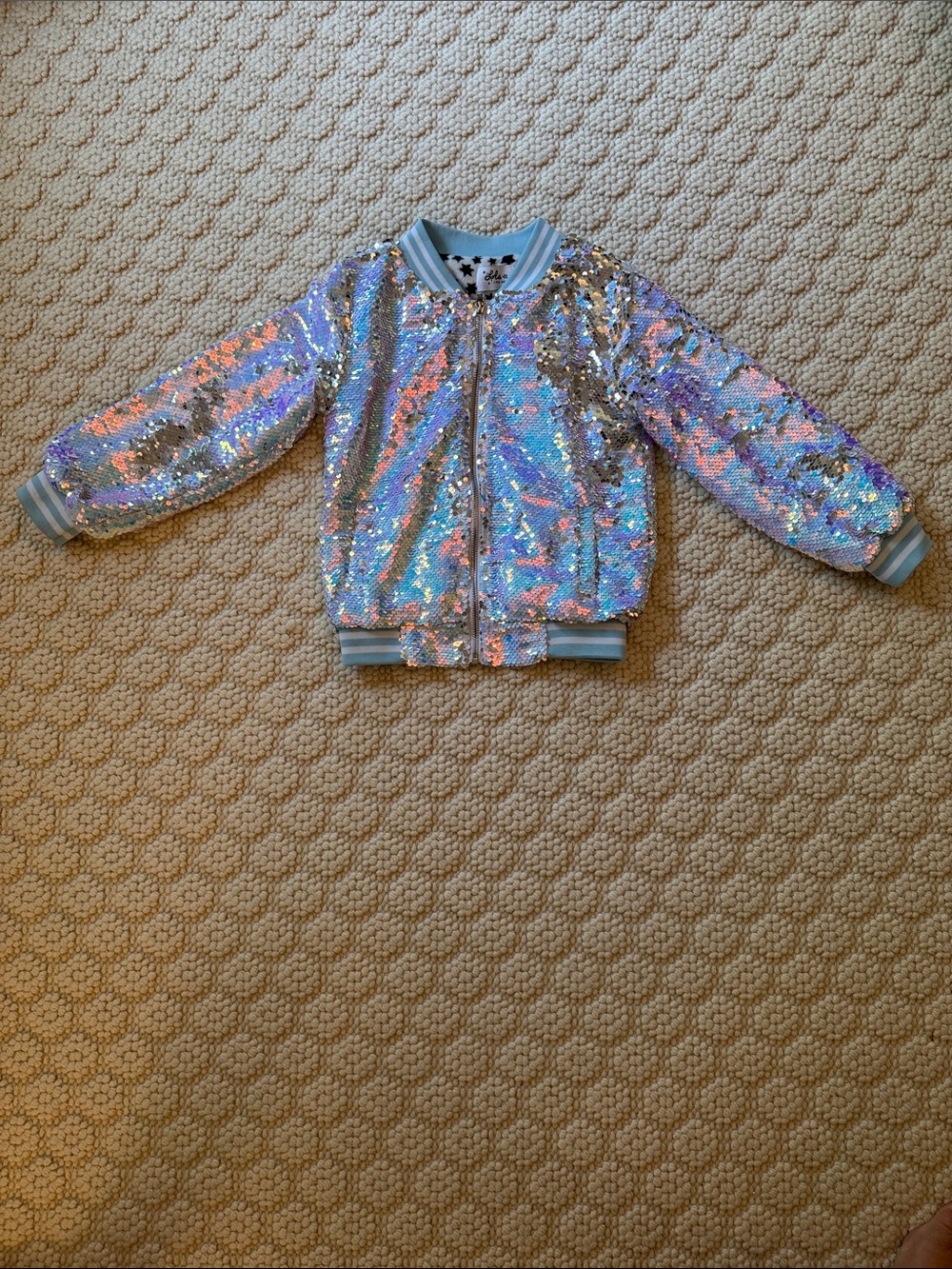 NBW Lola and The Boys Sequin Bomber Jacket